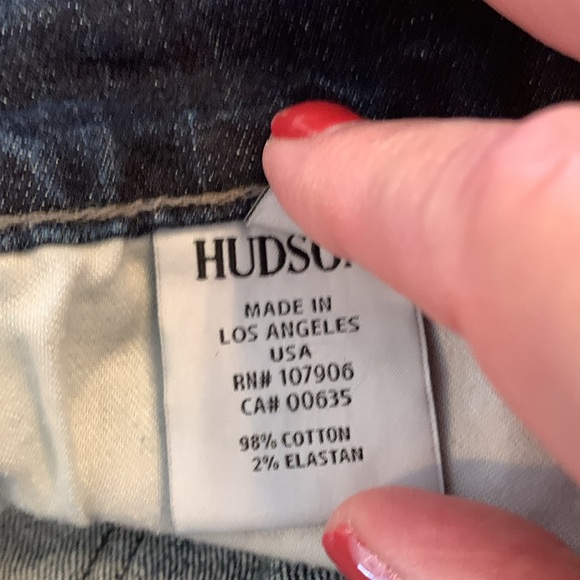Hudson Byron 5 pocket Straight Men's Blue Jeans, size 32, 4 Button Up - Picture 13 of 16